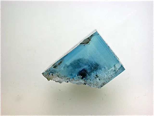 Fluorite, Rosiclare Level, Minerva #1 Mine, Ozark-Mahoning Company, Cave-in-Rock District, Southern Illinois, Mined Dec. 1991, Miniature 1.5 x 1.8 x 2.4 cm, $250. Online 9/2. SOLD.