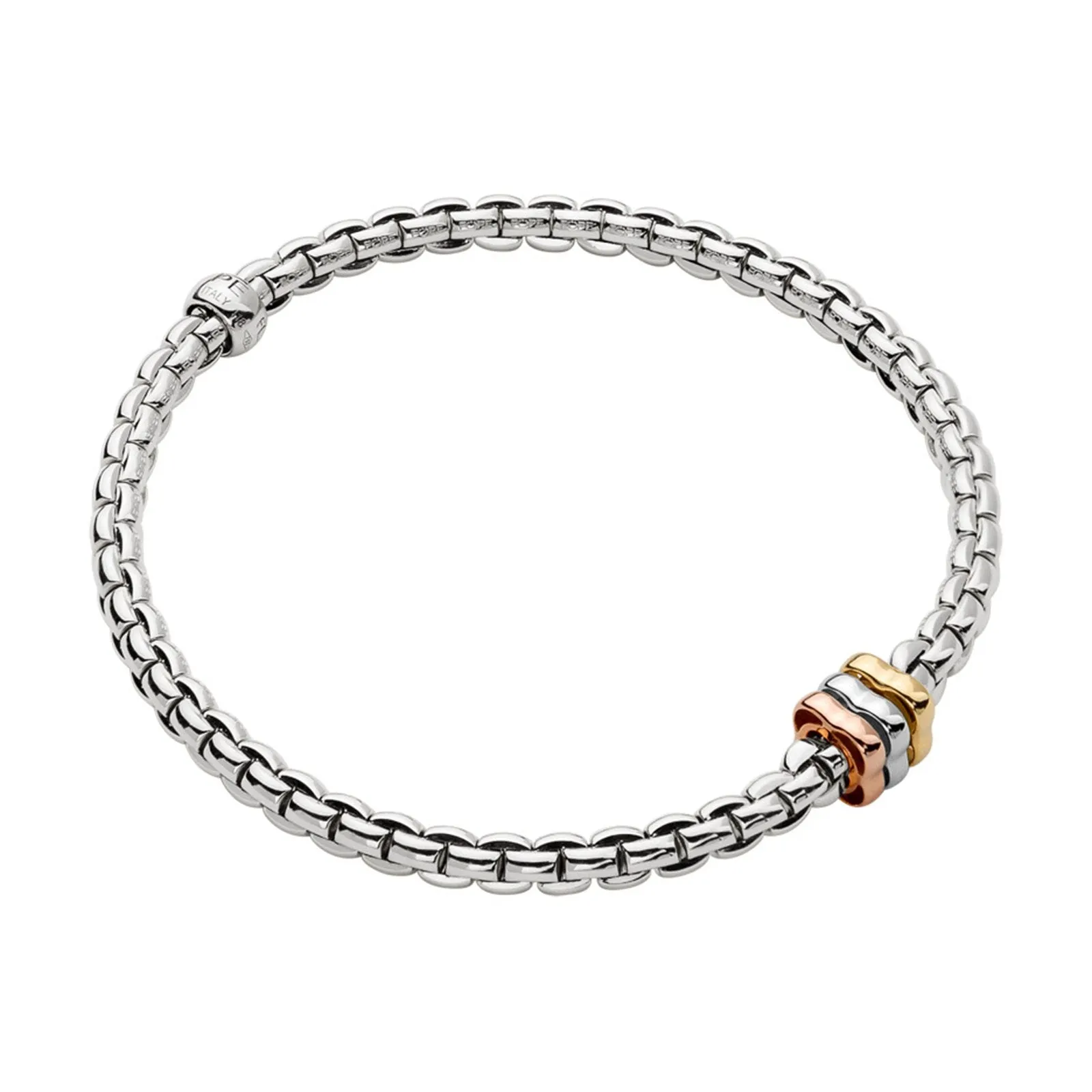 Fope Eka 18k White Gold Flex'It Bracelet - Size Small