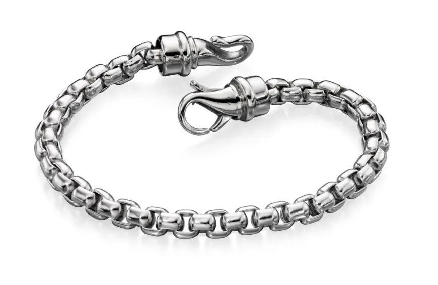 Fred Bennett Large Belcher Link Chain Stainless Steel Mens Bracelet