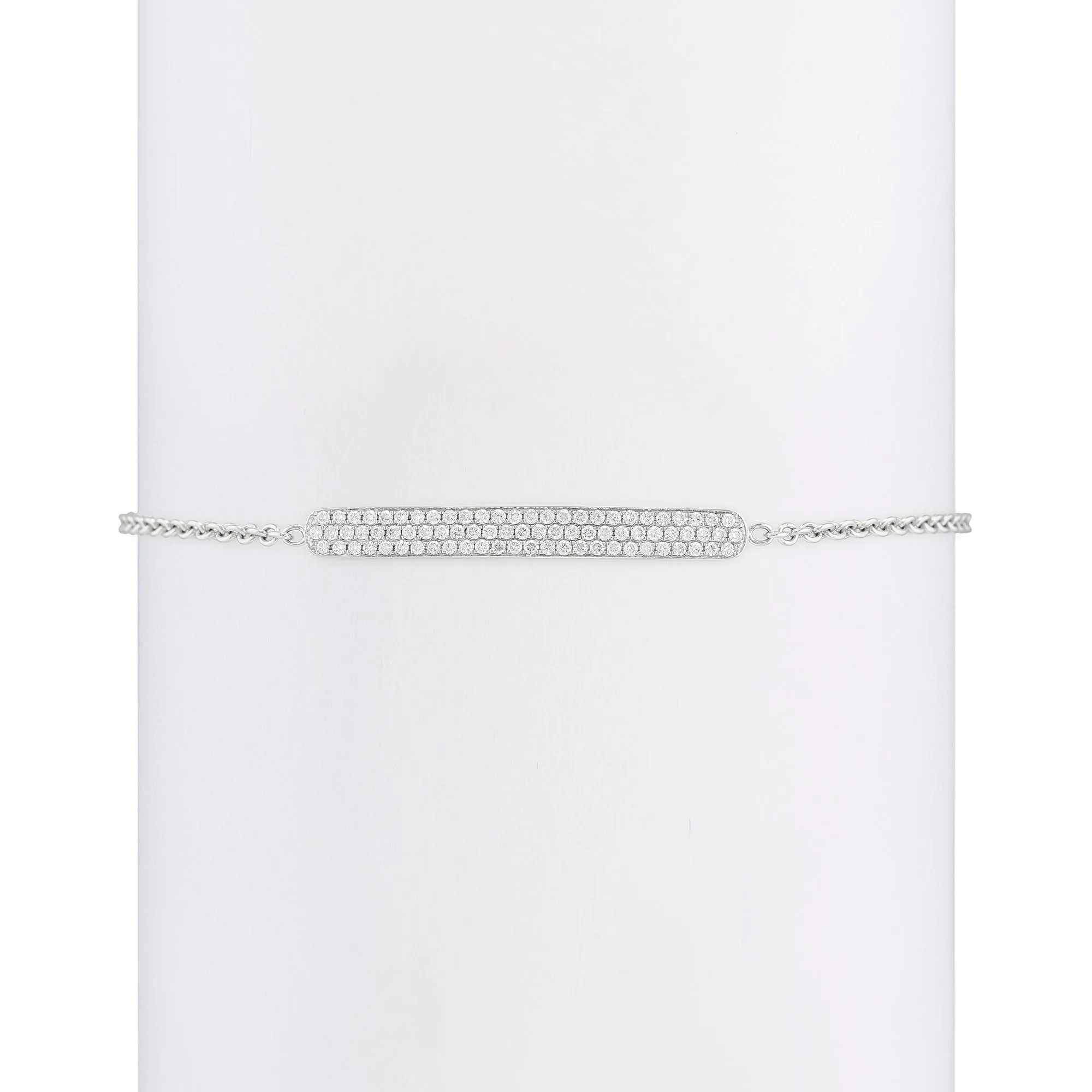 Full Diamond Bar Bracelet