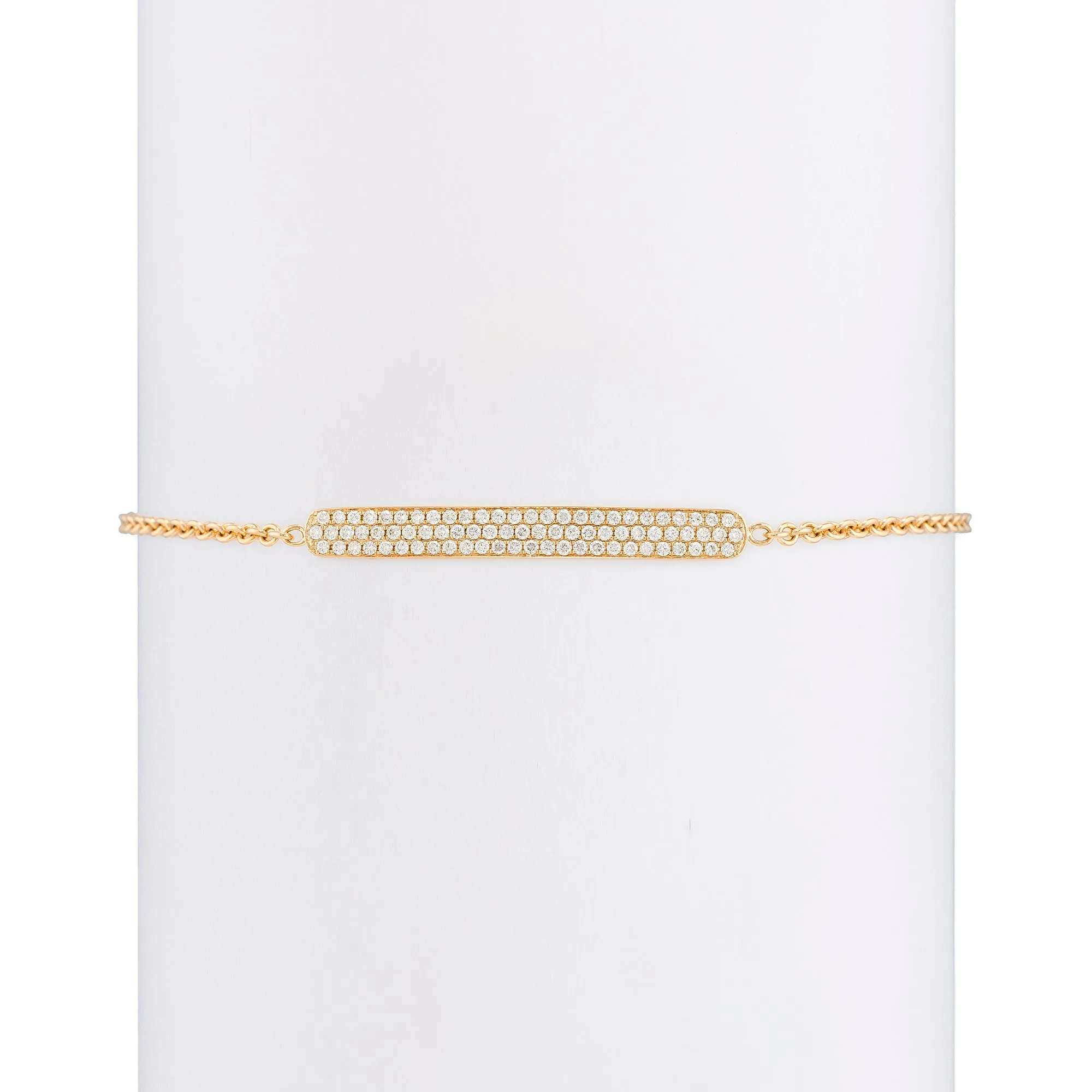 Full Diamond Bar Bracelet