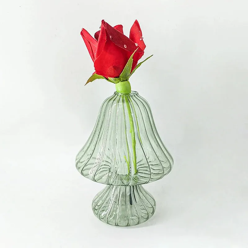 Glass Flower Vase Creative Plant Bottle Modern Transparent Art Flower Vases Home Desktop Decor Vaso Para Planta Home Decor Items