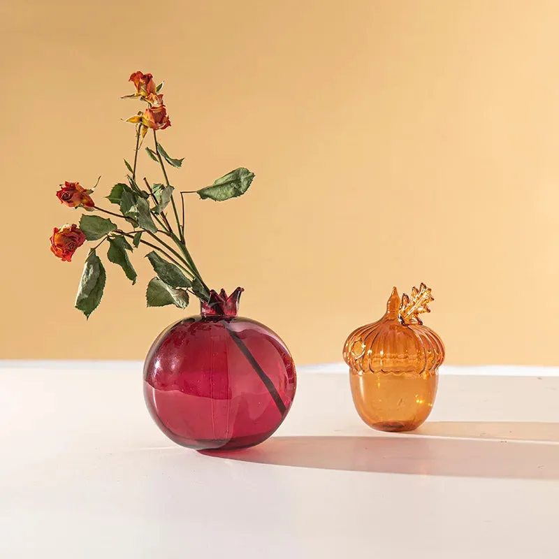 Glass Flower Vase Creative Plant Bottle Modern Transparent Art Flower Vases Home Desktop Decor Vaso Para Planta Home Decor Items