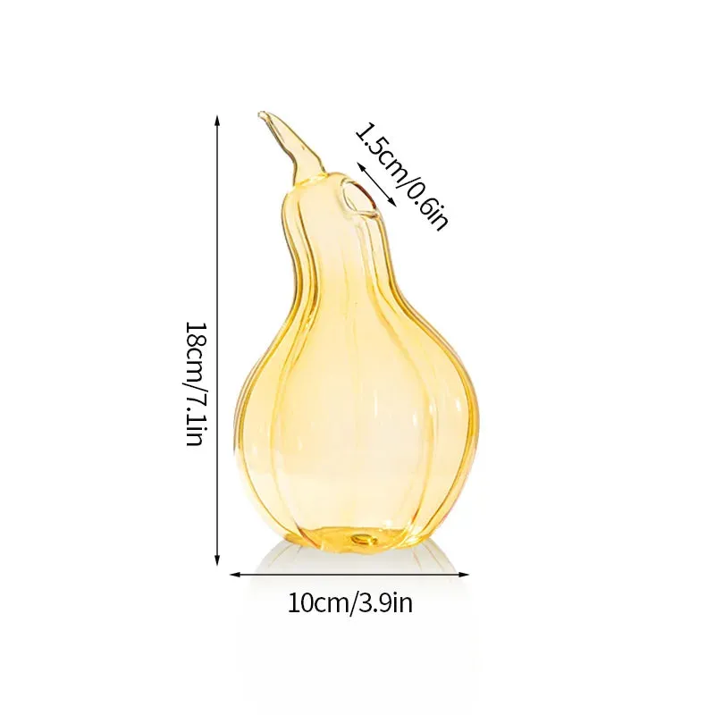 Glass Flower Vase Creative Plant Bottle Modern Transparent Art Flower Vases Home Desktop Decor Vaso Para Planta Home Decor Items