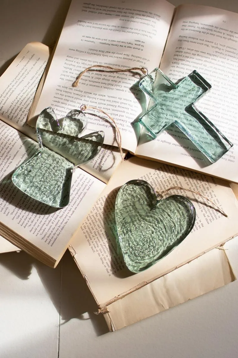 Glass Heart Suncatcher (Pack of 4)