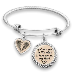 God Has You In His Arms Charm Bracelet