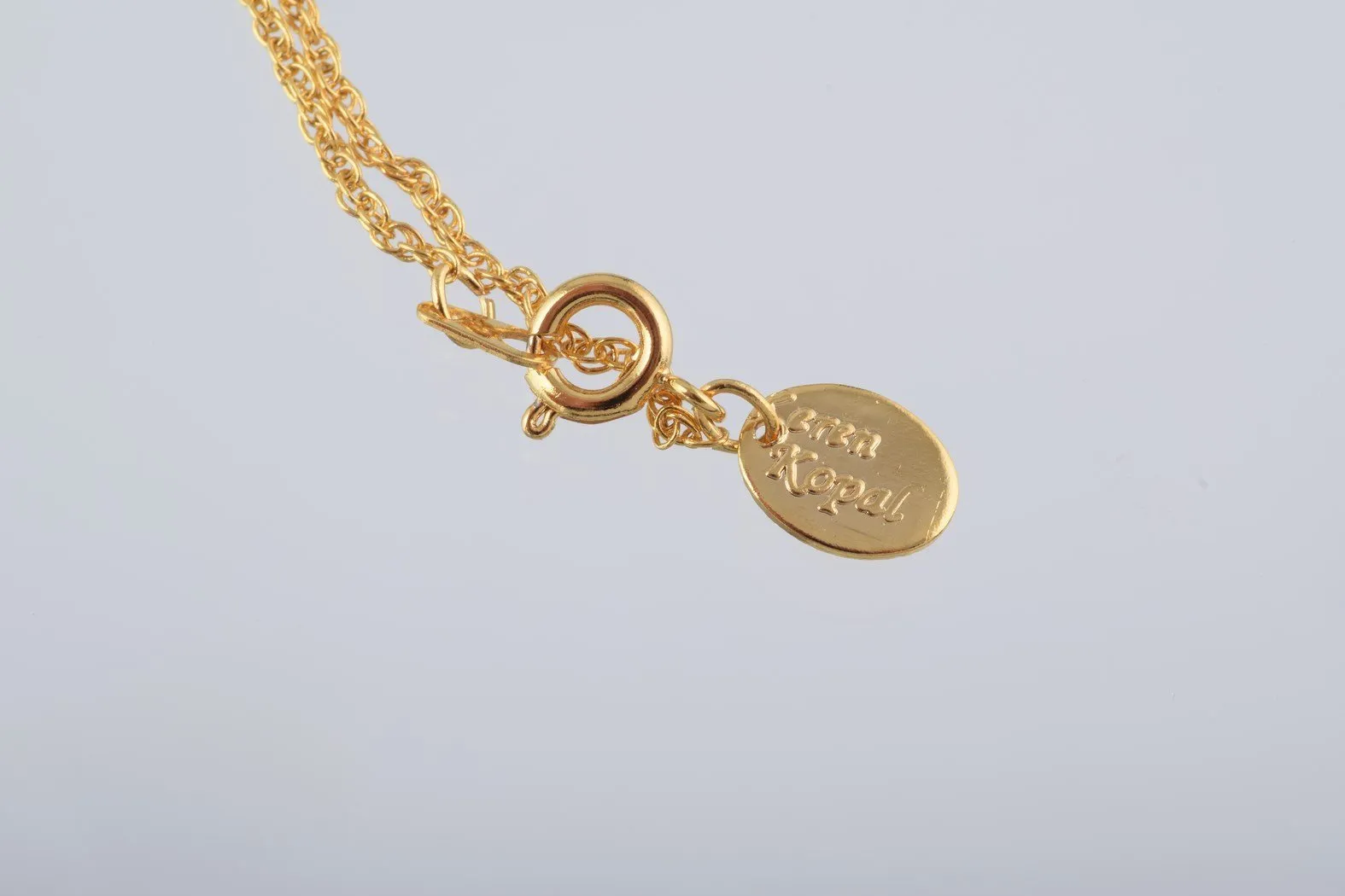 Gold & Yellow Egg Pendant Necklace