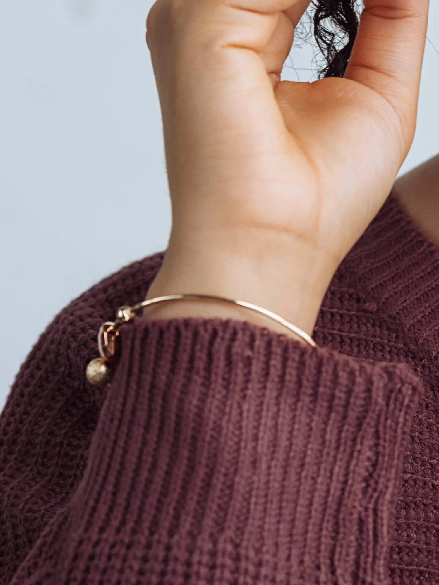 Gold Ball Drop Bracelet