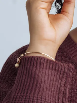 Gold Ball Drop Bracelet
