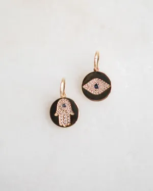 Gold Evil Eye Disc