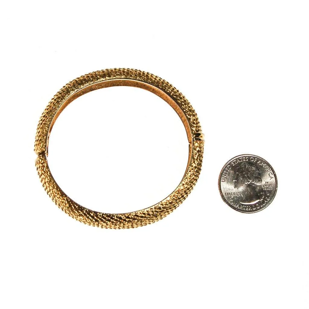 Gold Monet Scale Bangle Bracelet