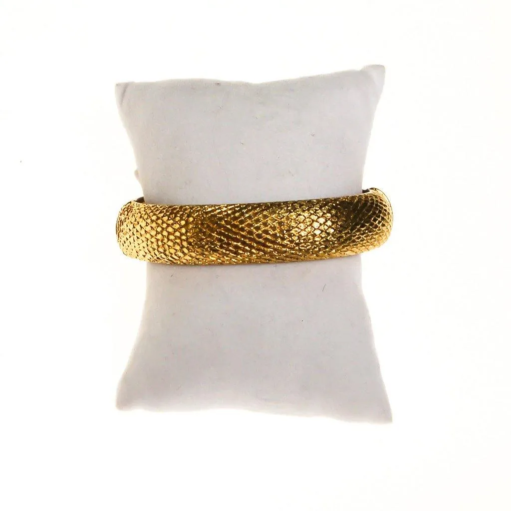 Gold Monet Scale Bangle Bracelet