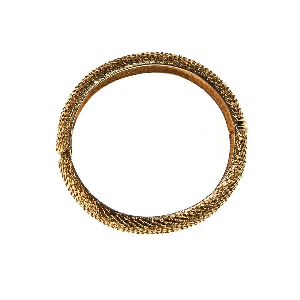Gold Monet Scale Bangle Bracelet