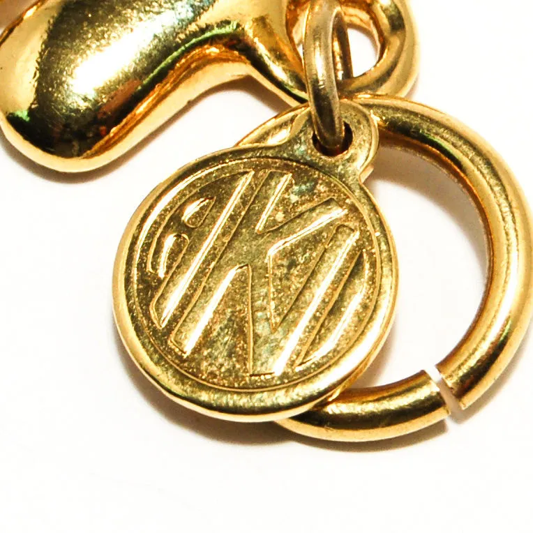 Gold Tone Wide Link Bracelet by Anne Klein