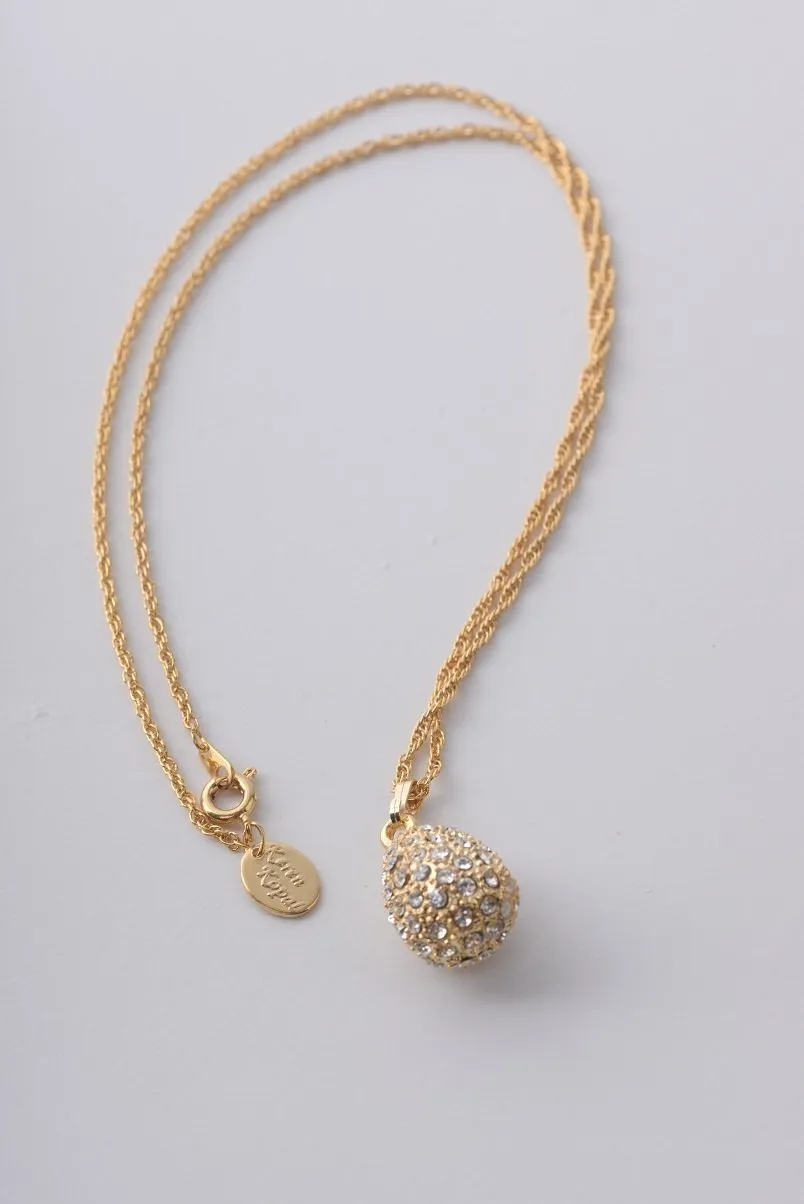 Golden Egg Pendant Necklace