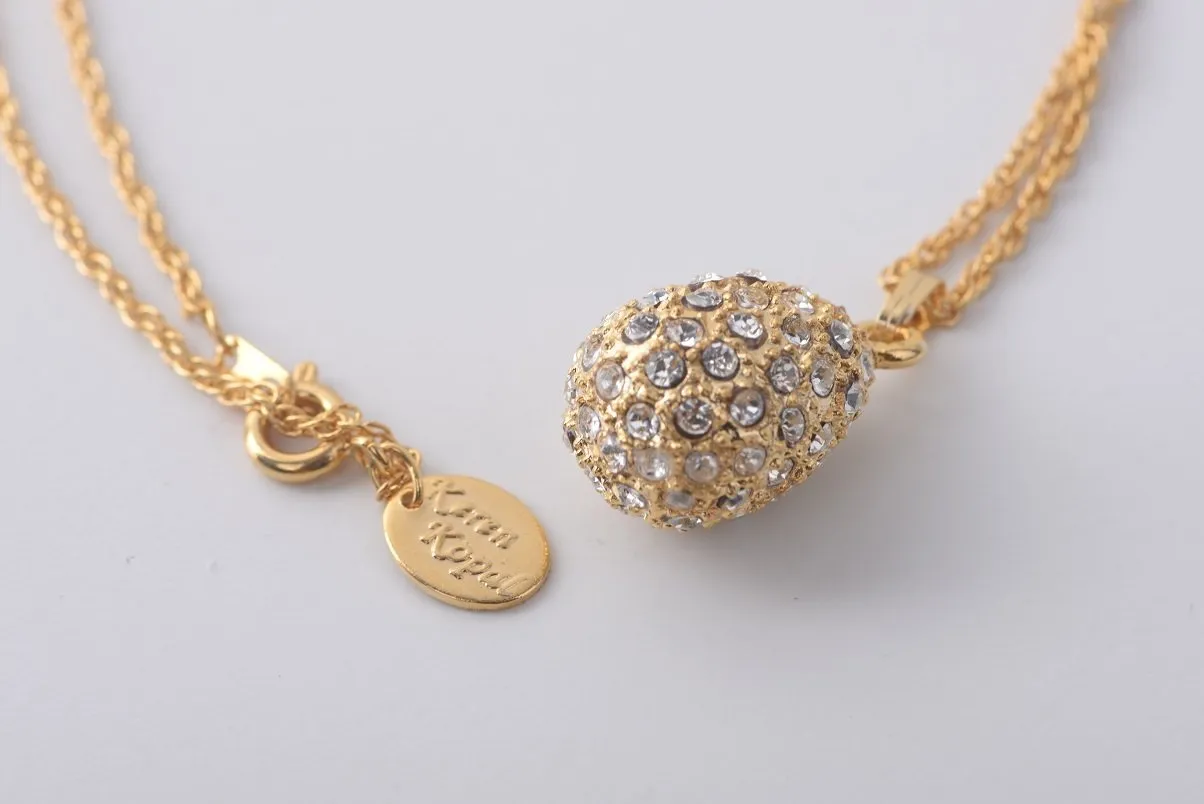 Golden Egg Pendant Necklace