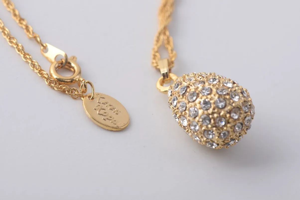 Golden Egg Pendant Necklace