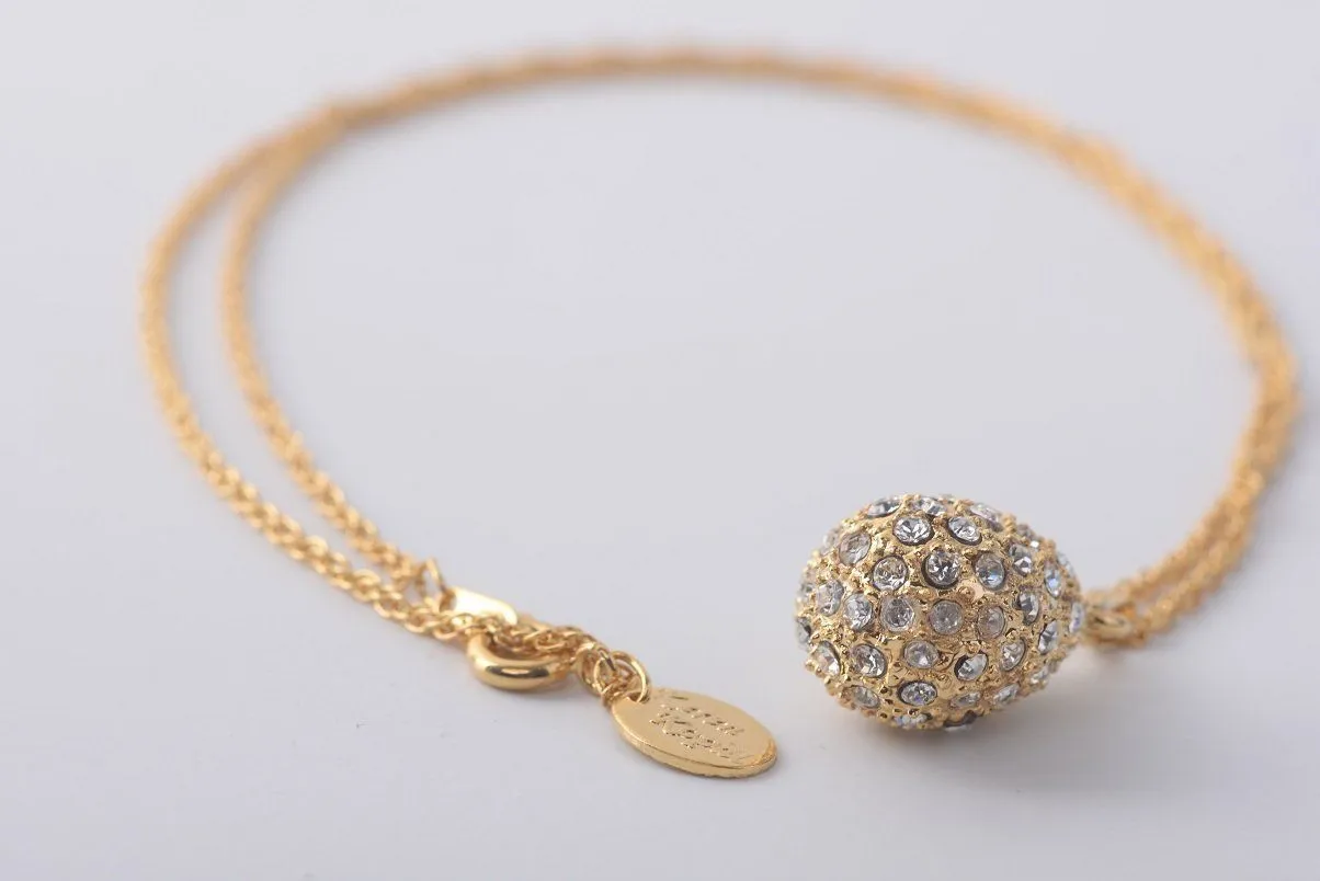 Golden Egg Pendant Necklace