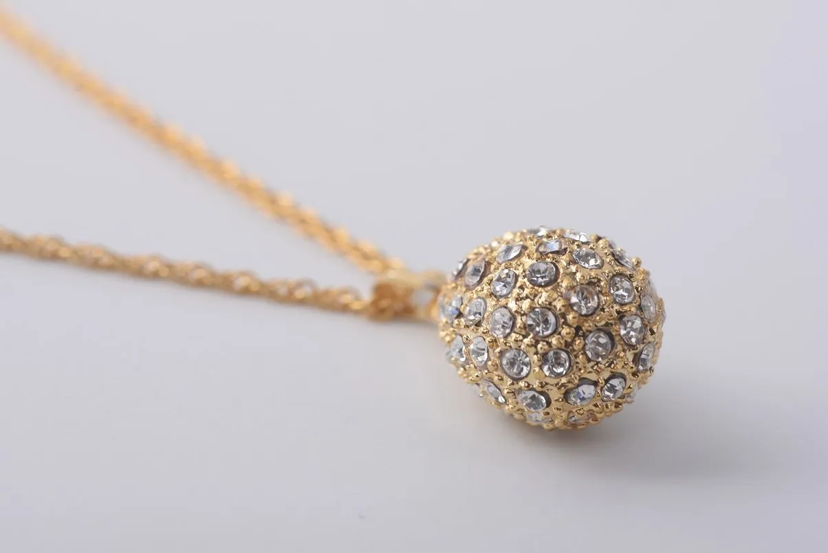 Golden Egg Pendant Necklace