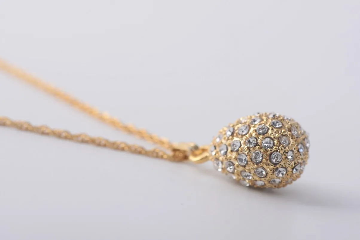 Golden Egg Pendant Necklace