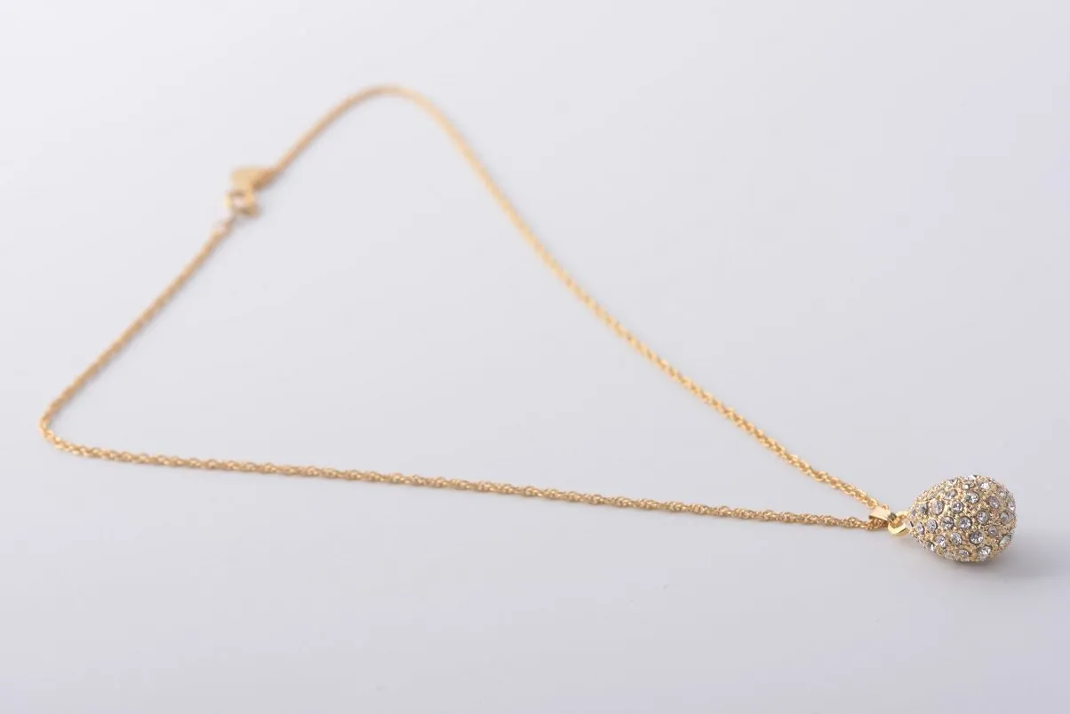 Golden Egg Pendant Necklace