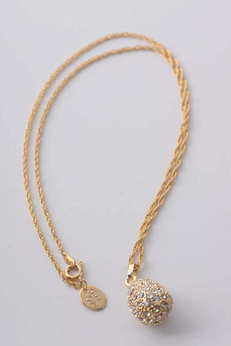 Golden Egg Pendant Necklace