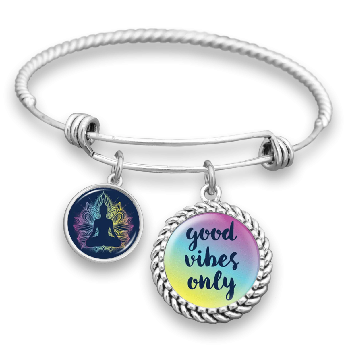 Good Vibes Only Charm Bracelet