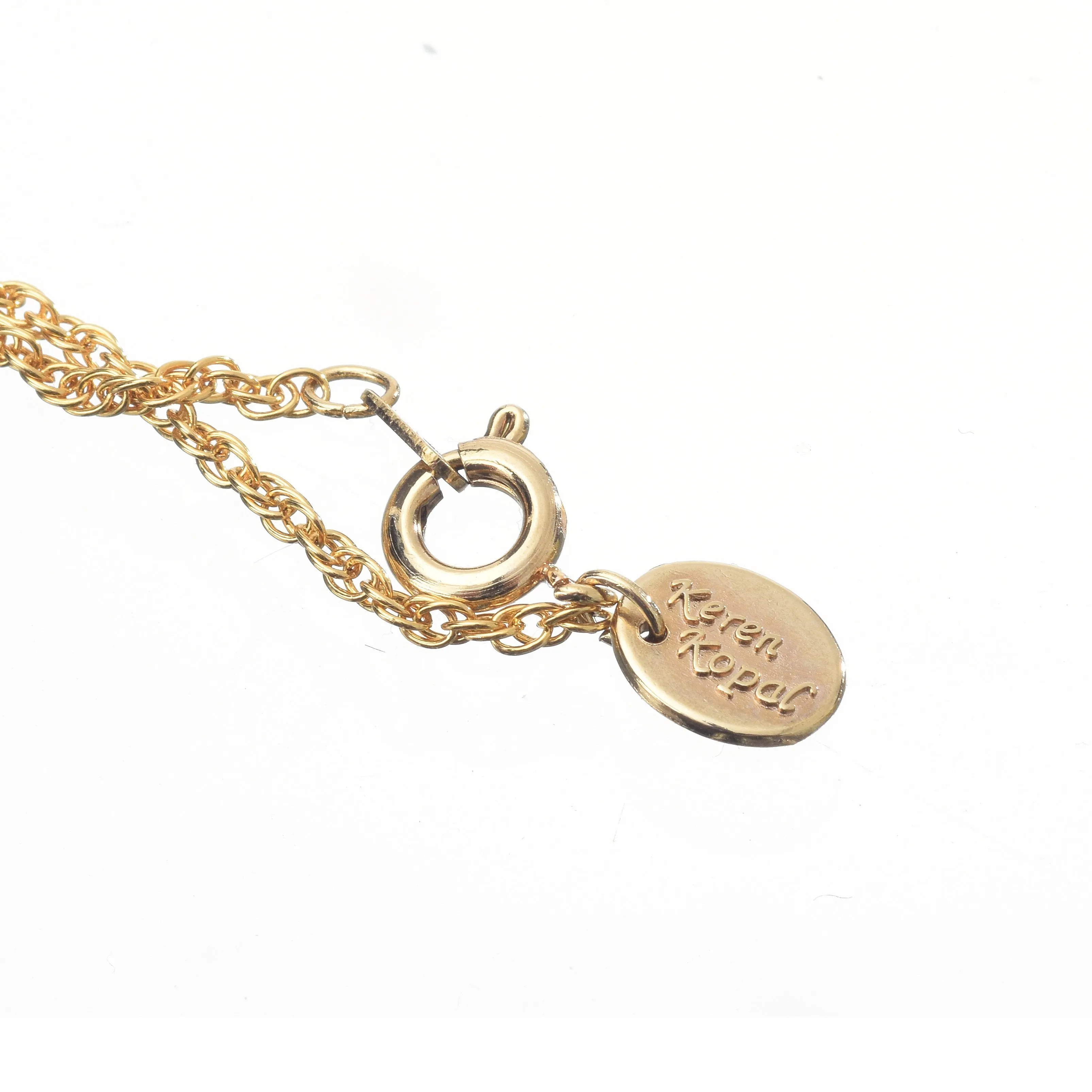 Green Egg Pendant Gold Necklace
