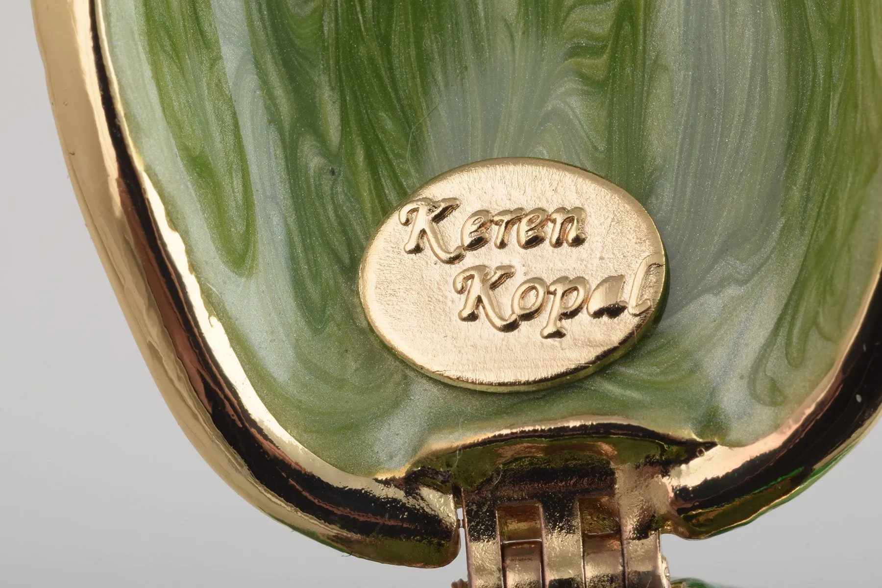 Green Frog with Crystal Ball
