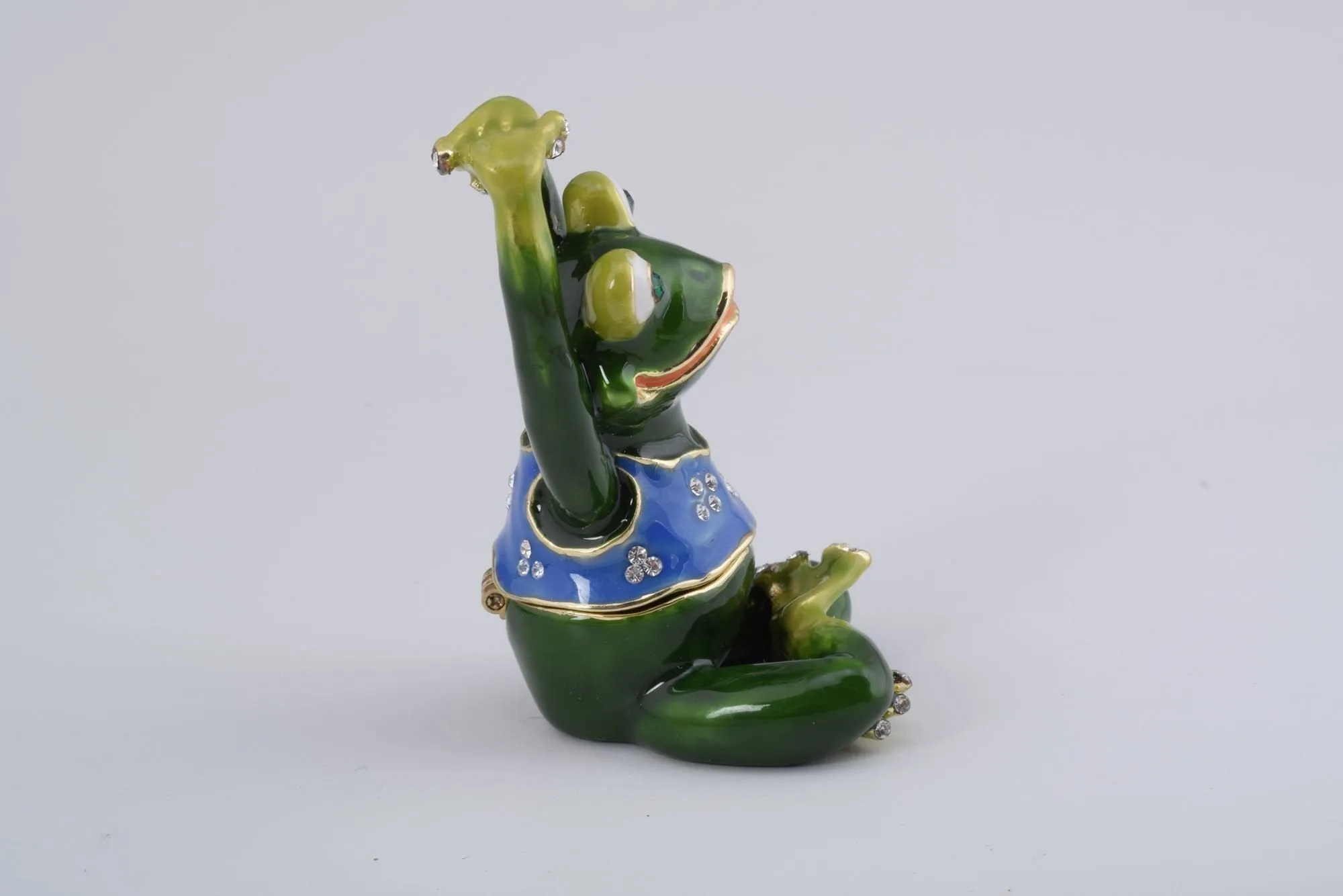 Gymnastic Frog with a Blue Shirt