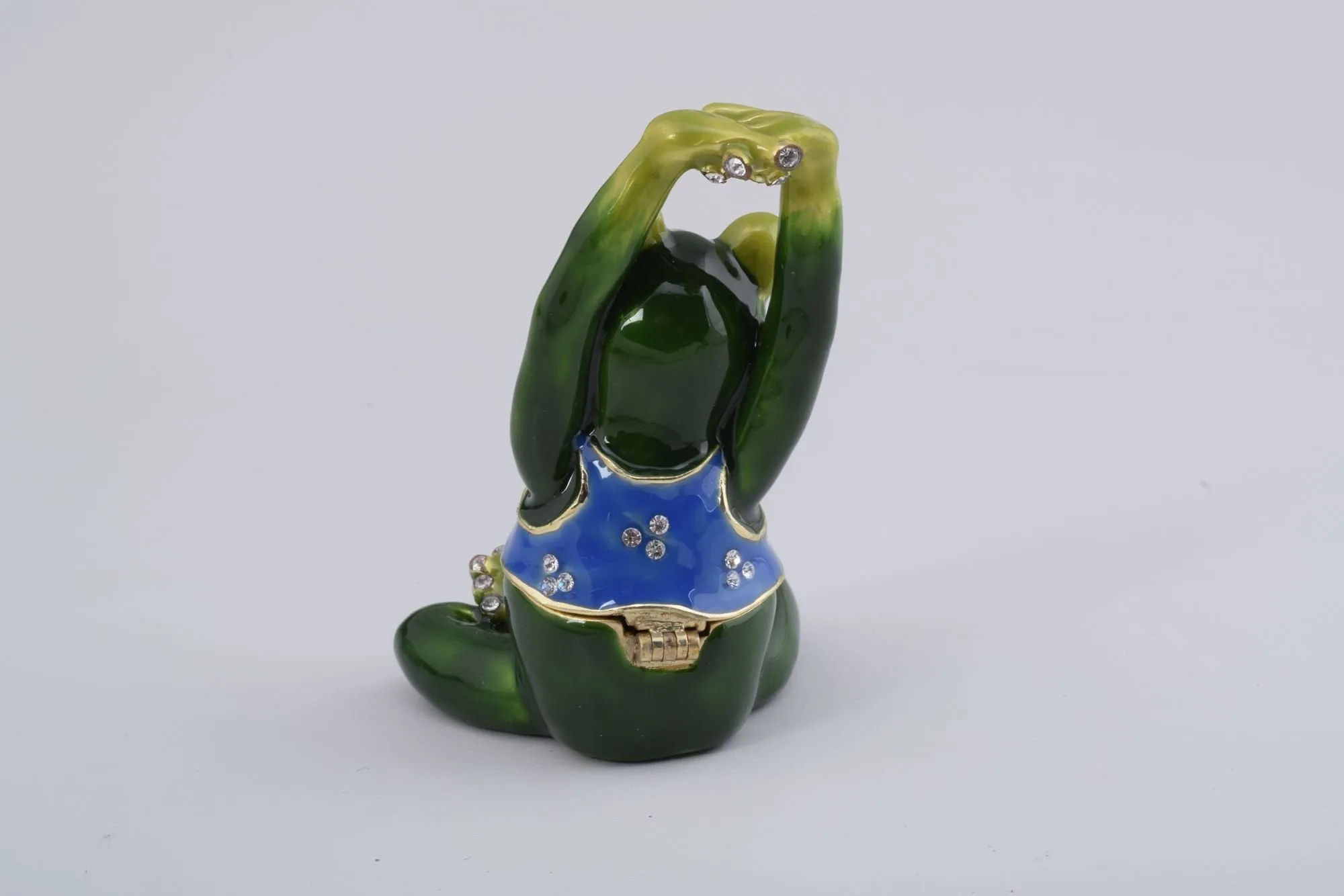 Gymnastic Frog with a Blue Shirt