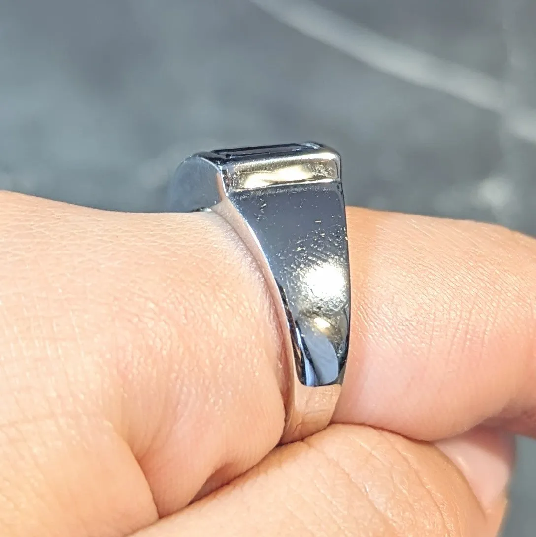 H. Stern 5.00 CTW French Cut Topaz 18 Karat White Gold Channel Band Ring