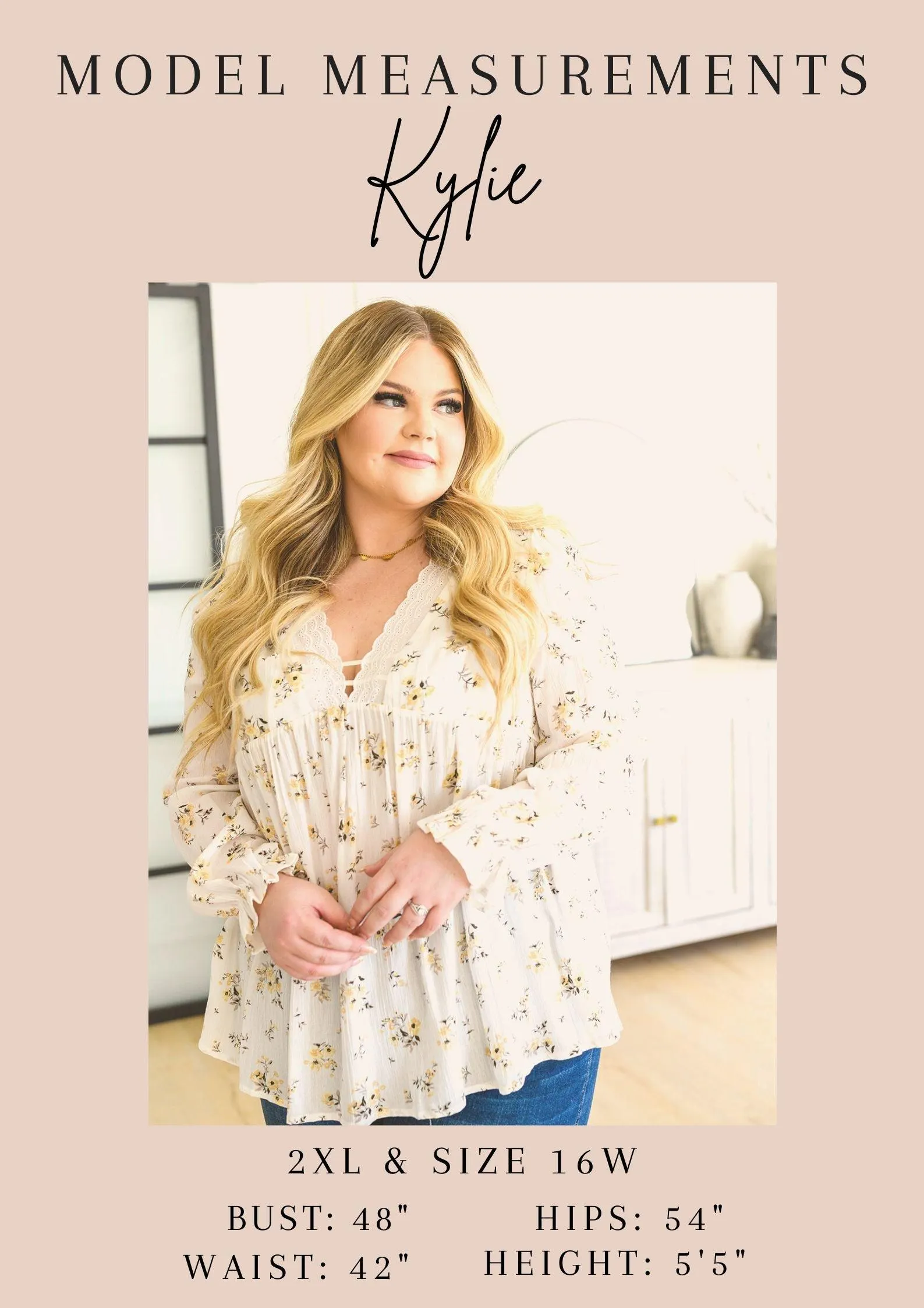 Hazel Blues® |  Never Have I Ever Button Down Blouse in Champagne