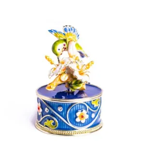 Hummingbird and Flower Music Box