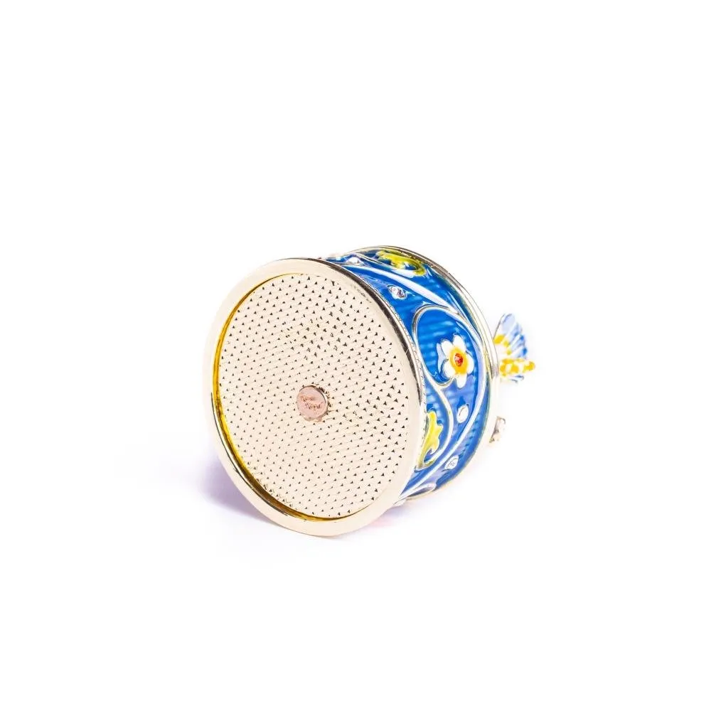 Hummingbird and Flower Music Box
