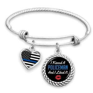 I Kissed A Policeman And I Liked It Charm Bracelet