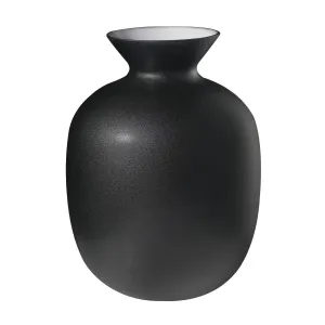 IVV Vaso Rialto Medio H.24cm Black Decoro Eclissi 8568.3