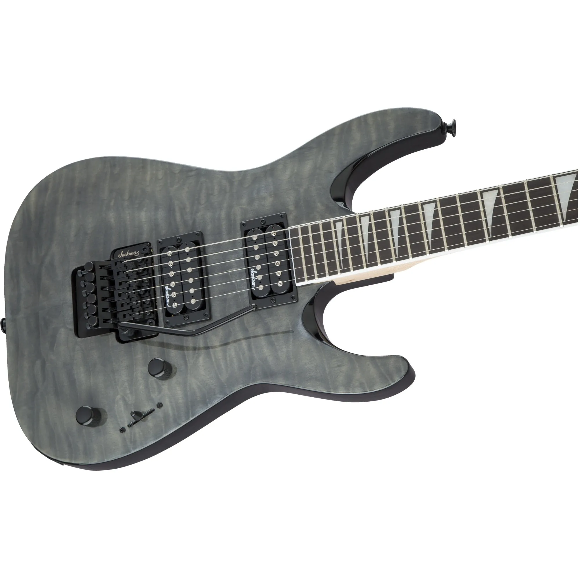 Jackson JS Series Dinky Arch Top JS32Q DKA, Transparent Black