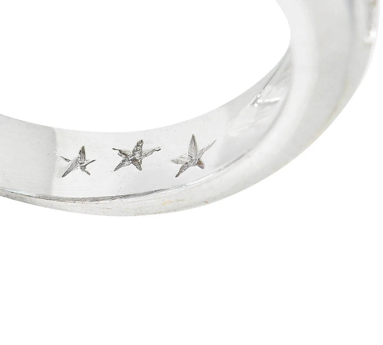 JB Star Blue Topaz Diamond 18 Karat White Gold Gemstone Ring