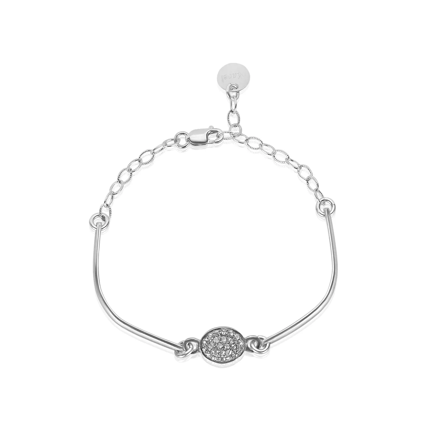 Jupiter Circle Pave Bracelet