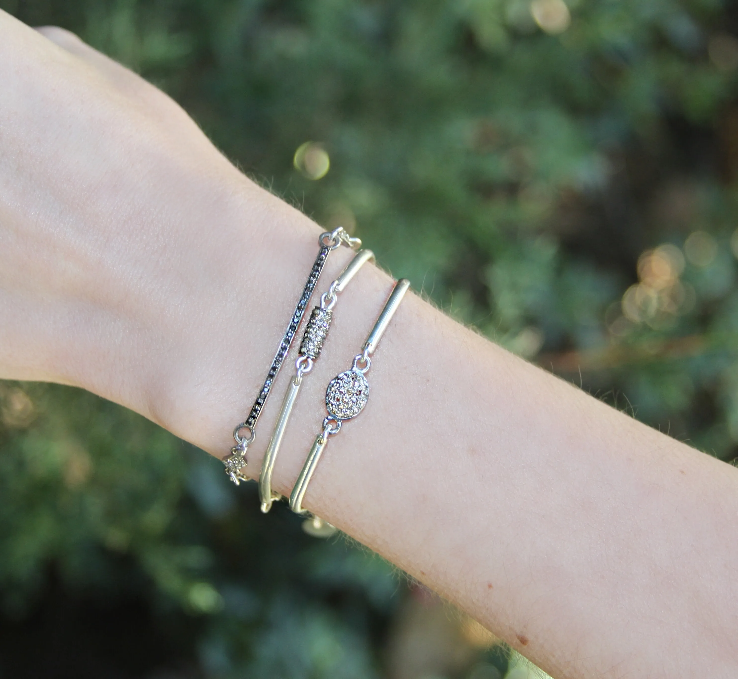 Jupiter Circle Pave Bracelet