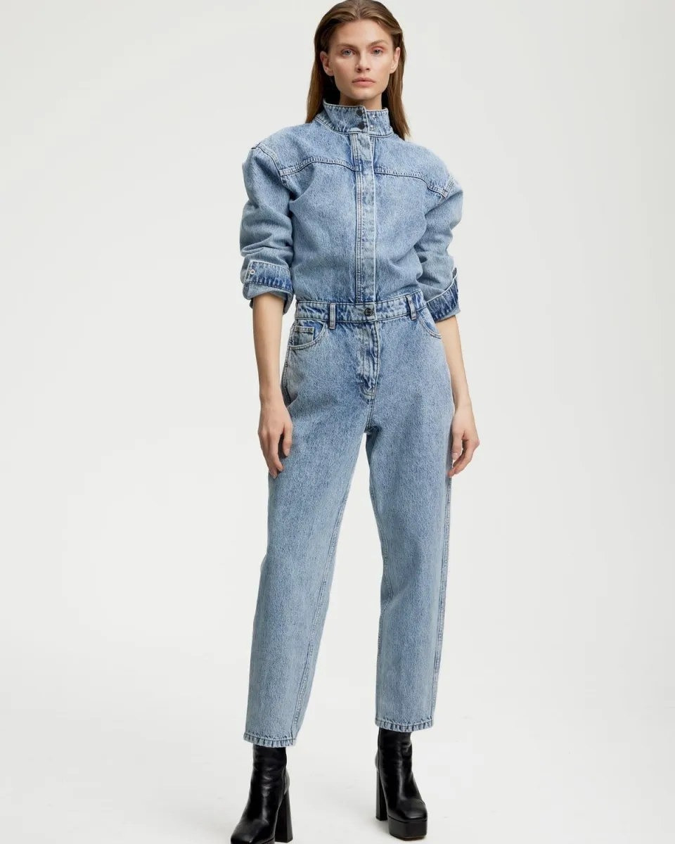 KandraGZ Jumpsuit - Washed Mid Blue