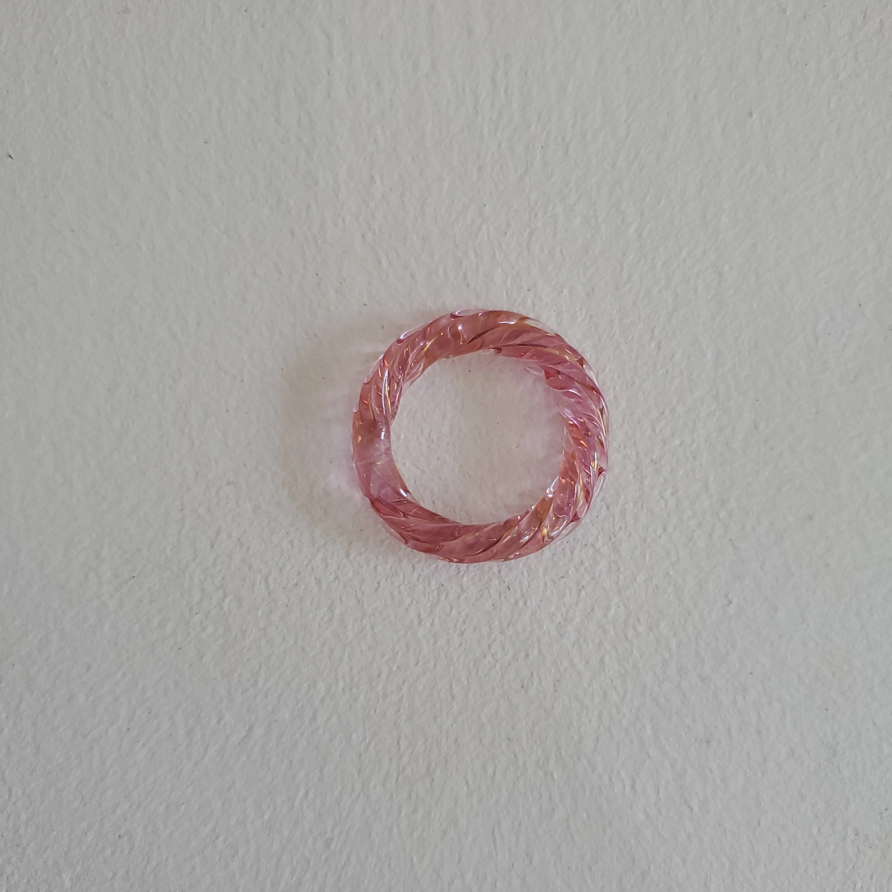 KEANE Rope Ring - Rose Iridescent