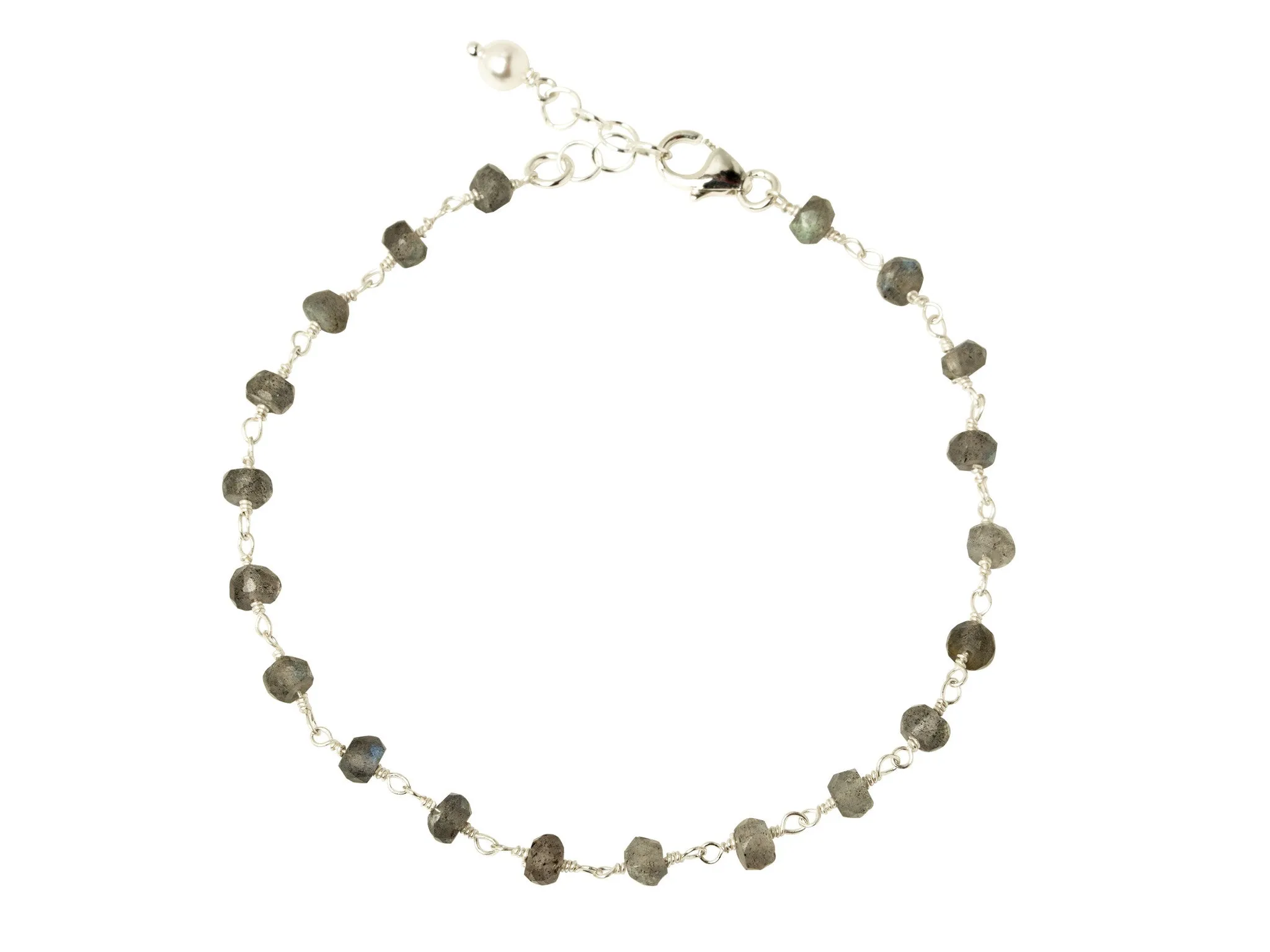 Labradorite Wire Wrapped Bracelet