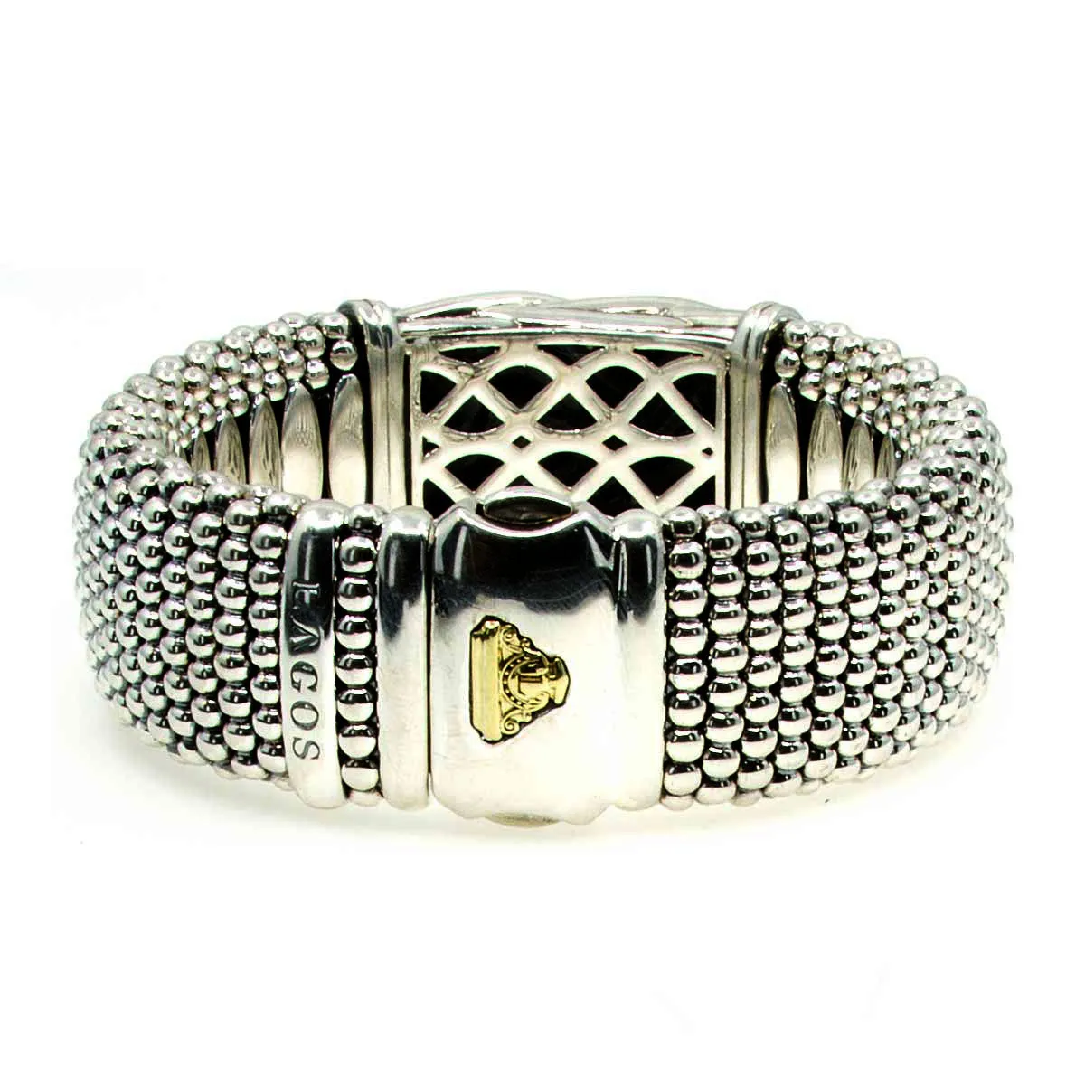 Lagos Caviar Torsade Knot Extra Wide Bracelet