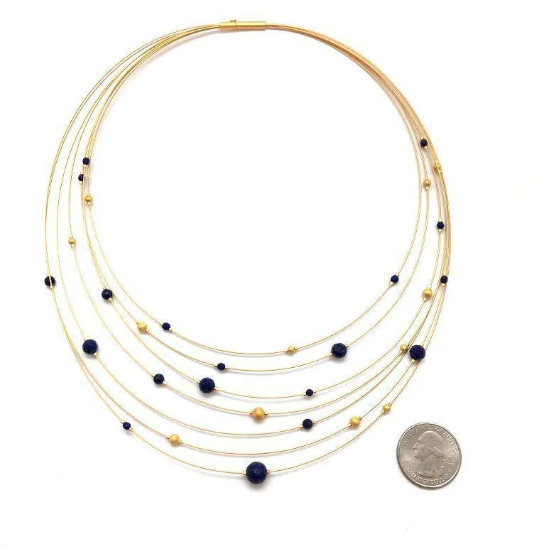 Lapis Collar Necklace