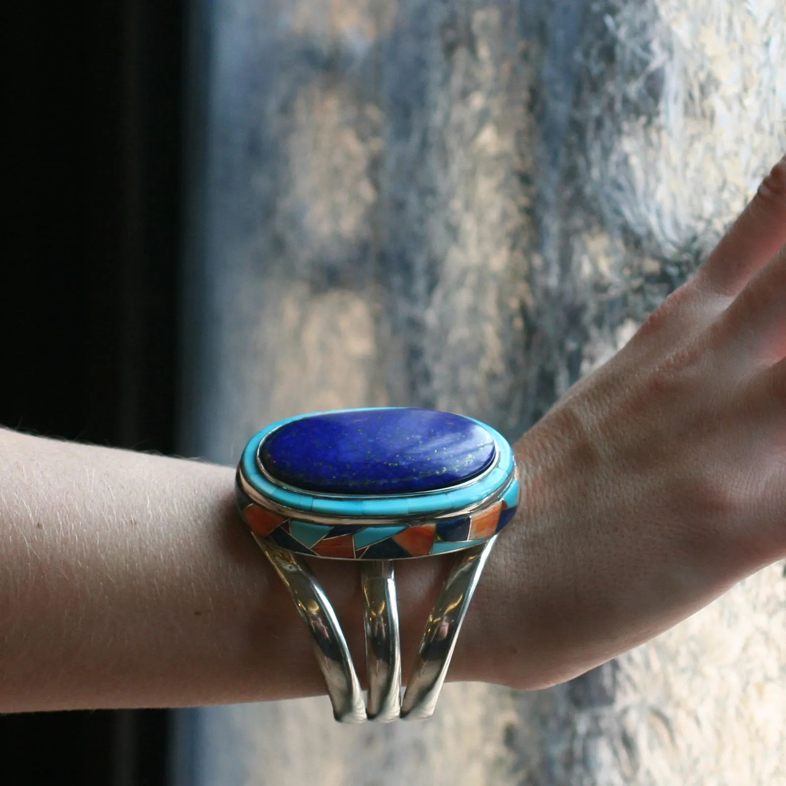 Lapis Lazuli Cuff Bracelet
