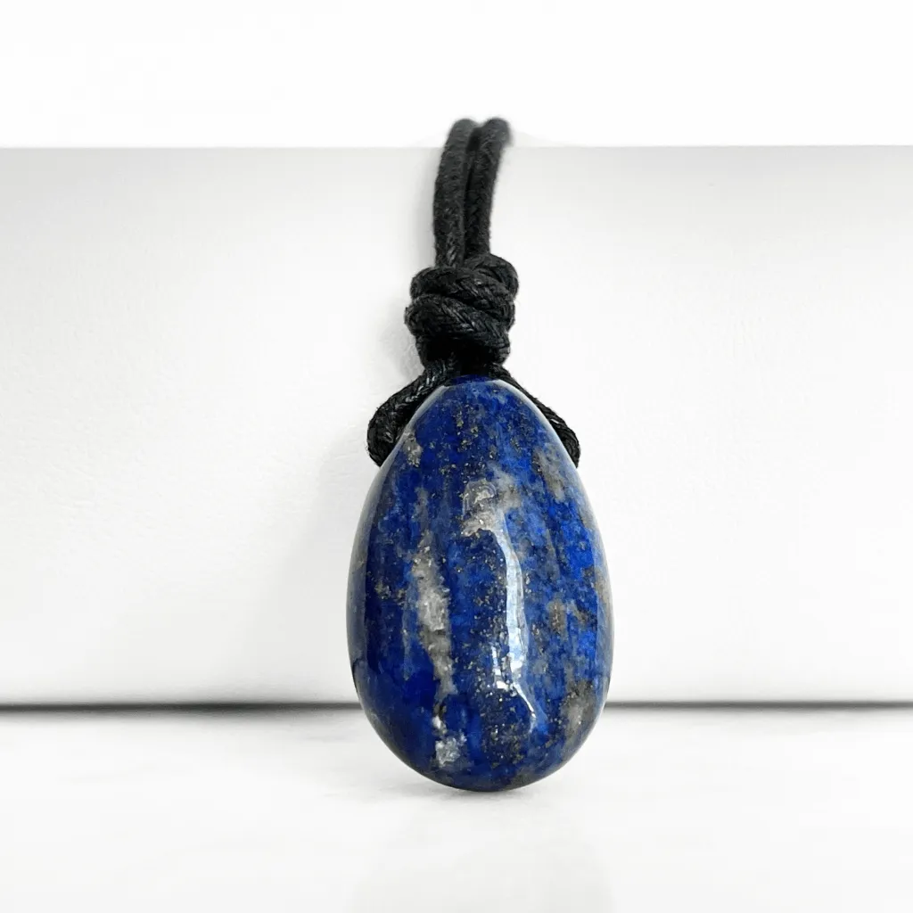 Lapis Lazuli Drop Gemstone Necklace - Celestial Beauty