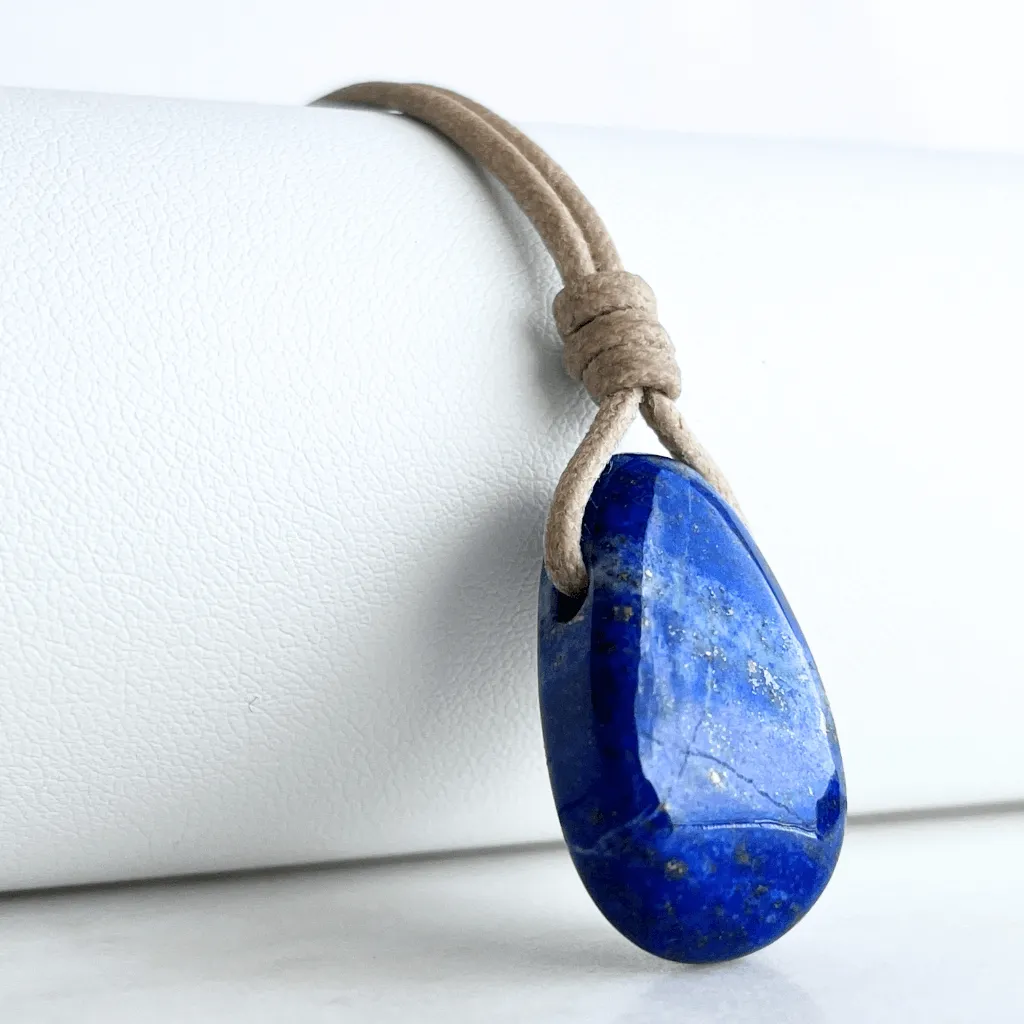 Lapis Lazuli OOAK Gemstone Pendant - Serene Harmony