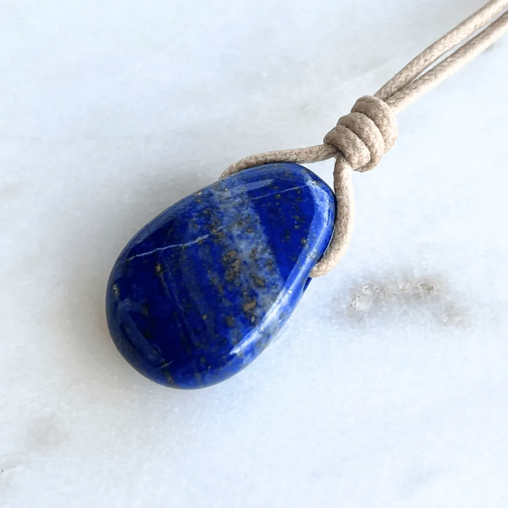 Lapis Lazuli OOAK Gemstone Pendant - Serene Harmony